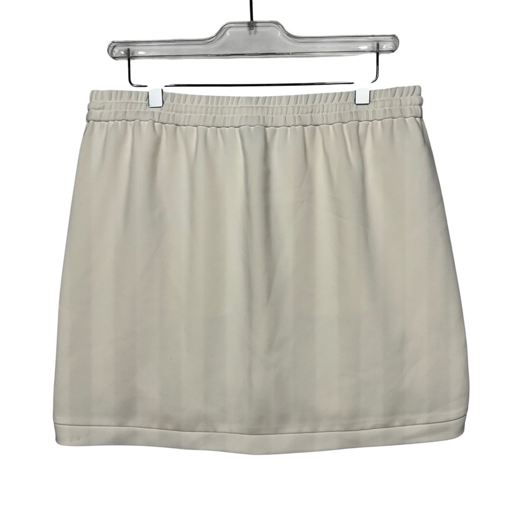 J. Crew Ivory Drawstring Waist Mini Skirt Size 8P - Picture 2 of 6